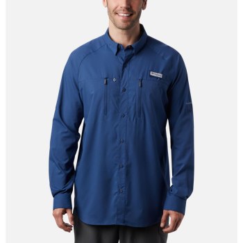 Columbia Muške Košulje - PFG Terminal Tackle Long Sleeve Woven Tamno Sive | CGMT-98164